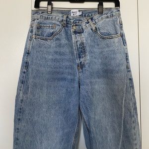 Holly Asymmetrical wide leg jeans